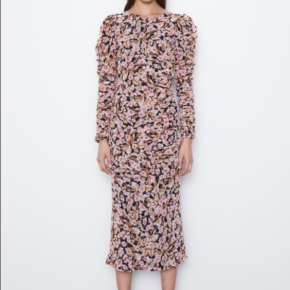 Zara Dresses & Skirts - Zara Floral Midi Dress NWT
